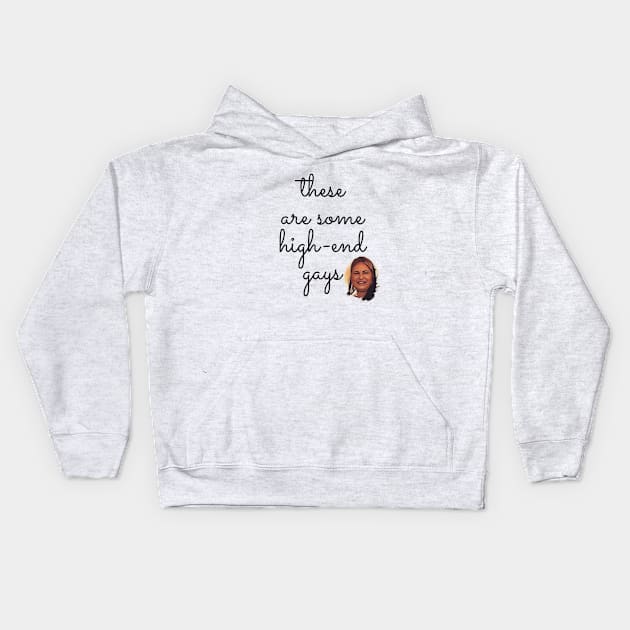 Tanya McQuoid White Lotus Quotes Kids Hoodie by Live Together